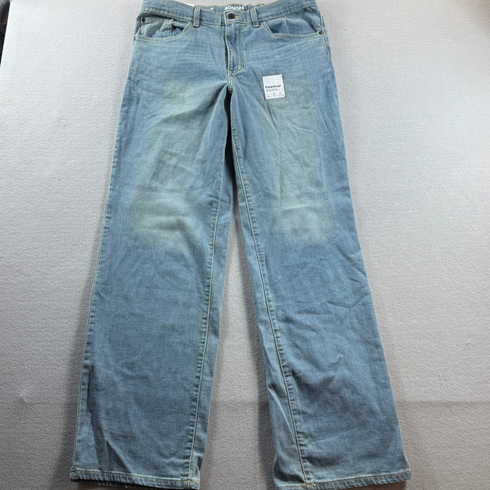 Sonoma Loose Straight Women Size 20 Blue Flexwear‎ Denim Jeans
